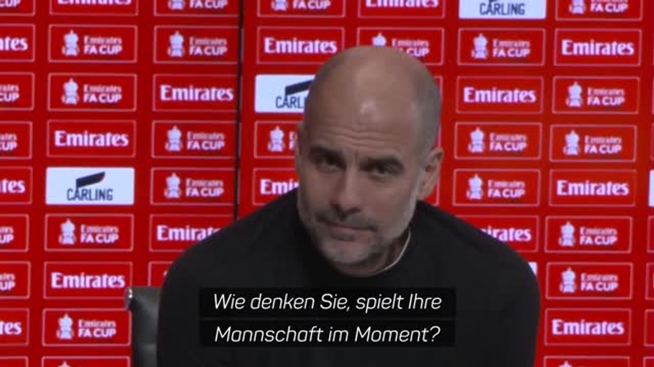Guardiola gibt zu: Spielen nicht außergewöhnlich