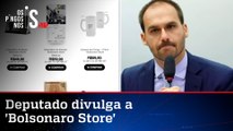 Eduardo Bolsonaro abre loja com produtos em homenagem ao pai