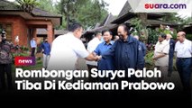 Detik-detik Rombongan Surya Paloh Tiba Di Kediaman Prabowo, Langsung Disambut Marching Band