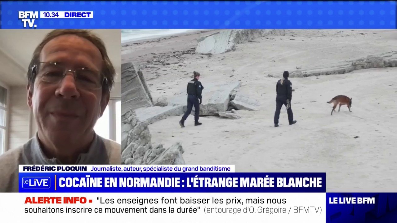 Frédéric Ploquin, journaliste spécialiste du grand banditisme, sur la cocaïne échouée en Normandie: "De toute évidence, c'est un plantage"