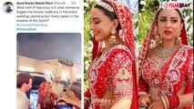 Pakistani actress Ushna Shahने शादी में पहना लाल जोड़ा तो भड़की पाकिस्तानी आवाम, किया गंदे से Troll