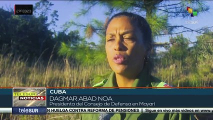 Cuba: Más de mil 300 efectivos laboran en la contención del incendio forestal