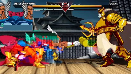 Beta Ray Bill vs Odin | Mugen | High Level Insane Epic Fight.