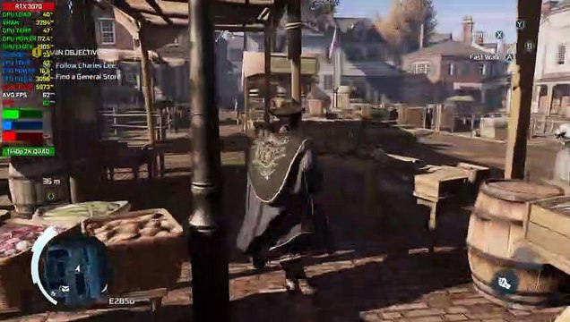 【Assassin's Creed III: Remastered】PC | RTX 3070 8GB, i9-9900 | Benchmark 3 @ 1440p 2K (60ᶠᵖˢ) ᴴᴰ ✔