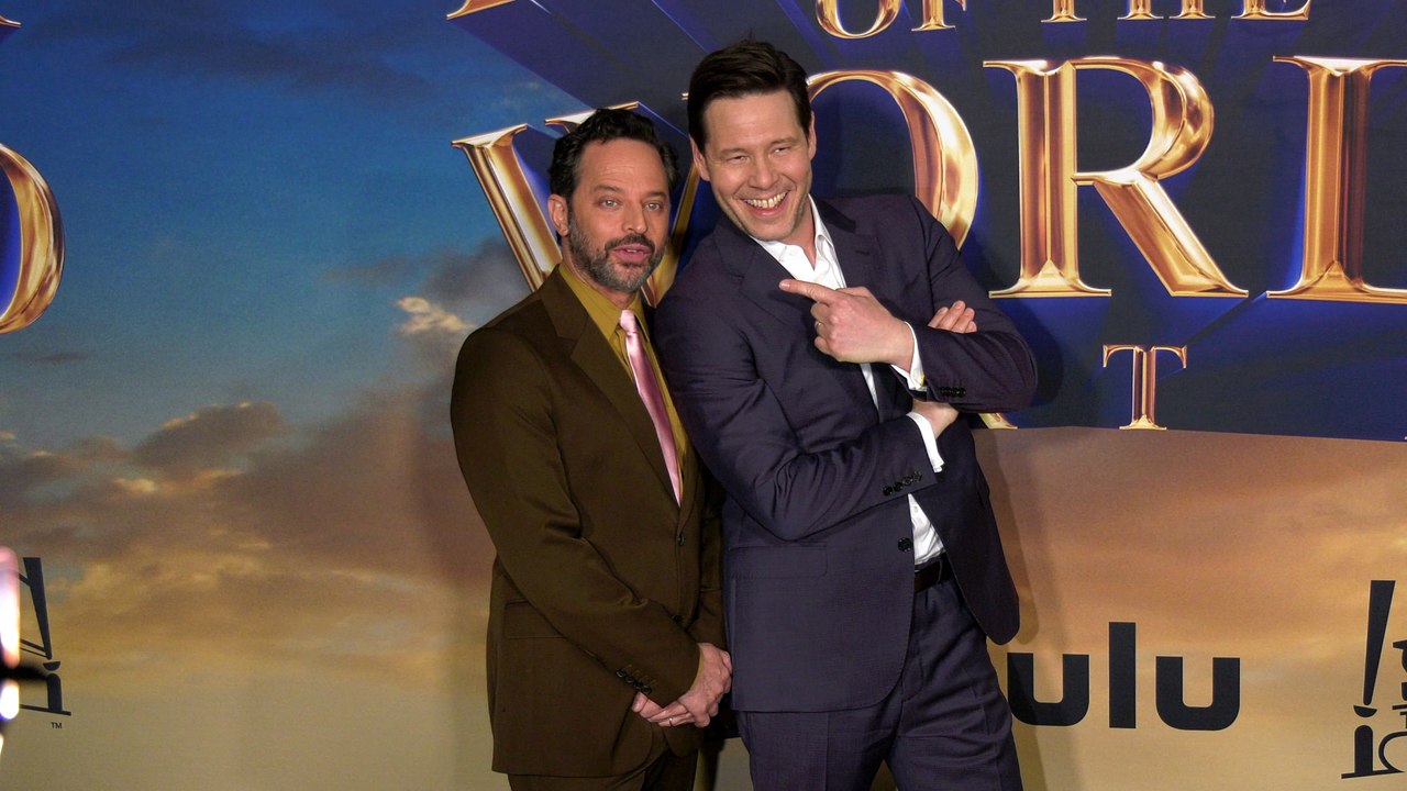 Nick Kroll and Ike Barinholtz "History of the World: Part II" Premiere Black Carpet