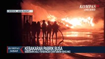 Ledakan di Pabrik Busa Membuat Kobaran Api Makin Membesar