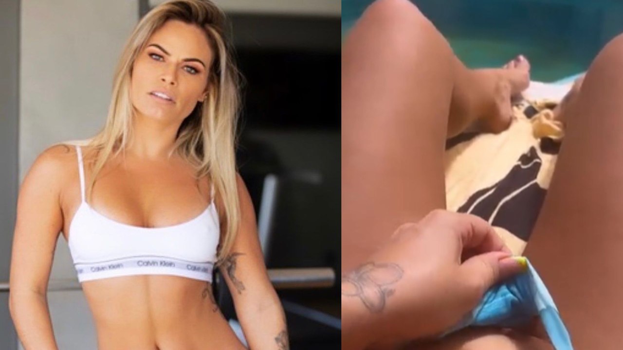 Ex-BBB Nati Casassola mostra marquinha de biquíni em vídeo provocante
