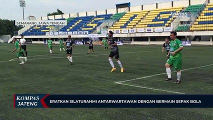 Eratkan Silahturahmi Antarwartawan Dengan Bermain Sepak Bola
