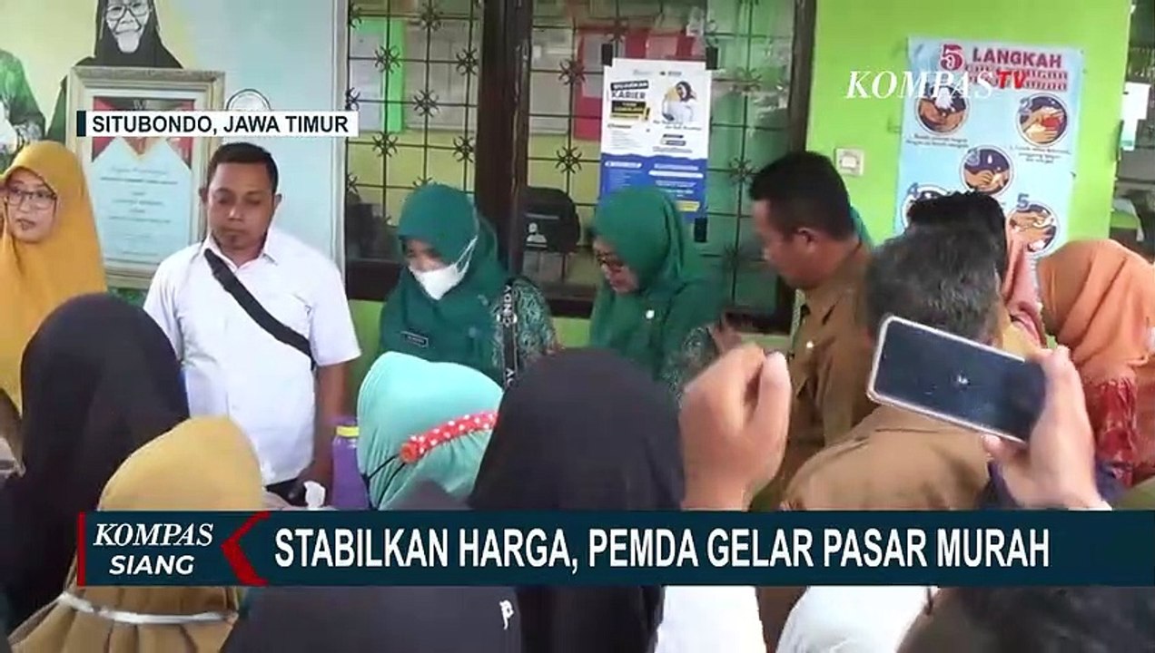 Ibu-ibu Antre Belanja di Pasar Murah Situbondo, Satu Kuintal Telur Ayam Ludes Dalam 5 Menit!