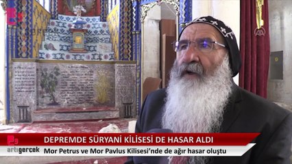 Depremde Adıyaman'daki Süryani Kilisesi de ağır hasar aldı