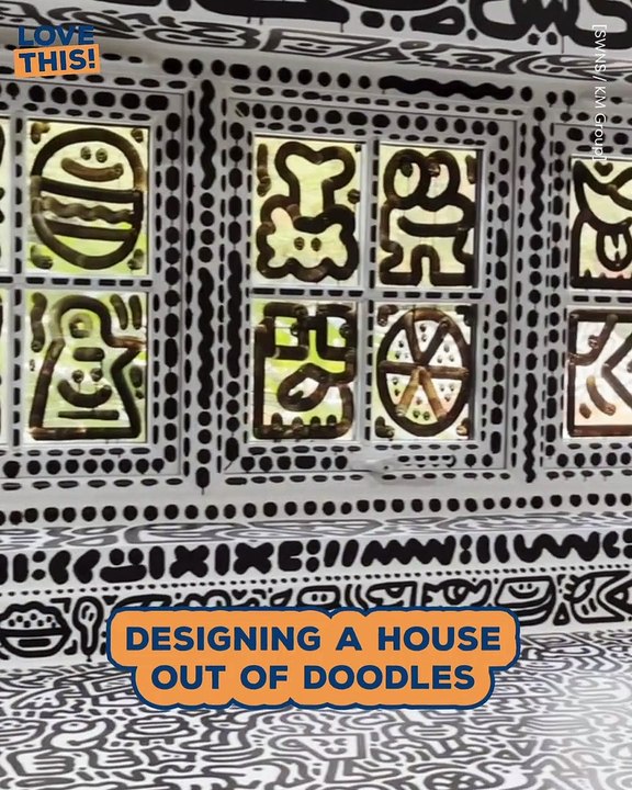 Covering my house with doodles !!