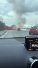 Car fire in Blackpool