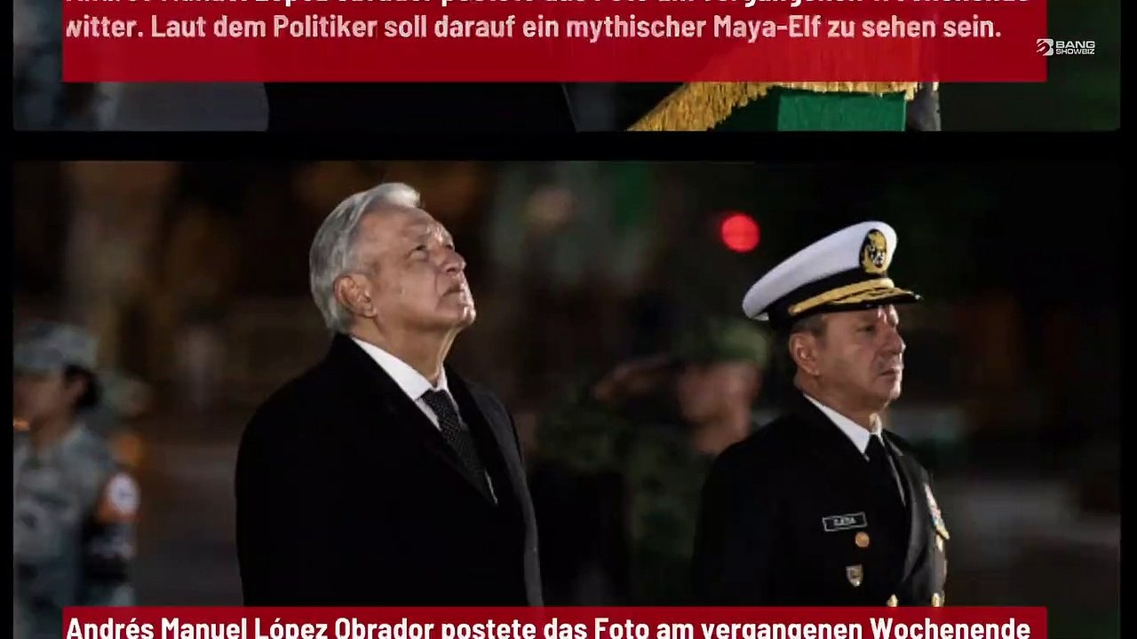 Mexikanischer Präsident teilt merkwürdiges Foto von Maya-Elfe