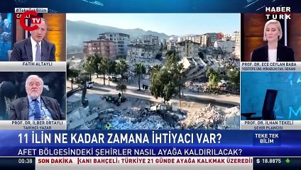 Şehir plancısı İlhan Tekeli canlı yayın sırasında koltuktan düştüğü an