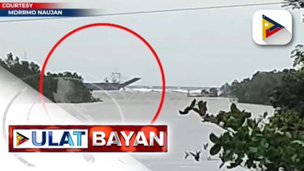 Cargo vessel na may kargang 800-K litro ng industrial fuel, lumubog sa Balingawan Point sa Naujan, Oriental Mindoro