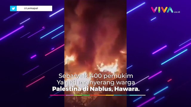 DEMO PECAH! Para Pemukim Israel Bakar Rumah Warga Palestina