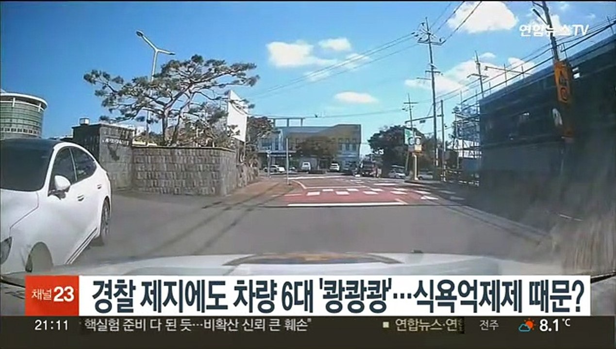 경찰 제지에도 차량 6대 '쾅쾅쾅'…식욕억제제 때문?