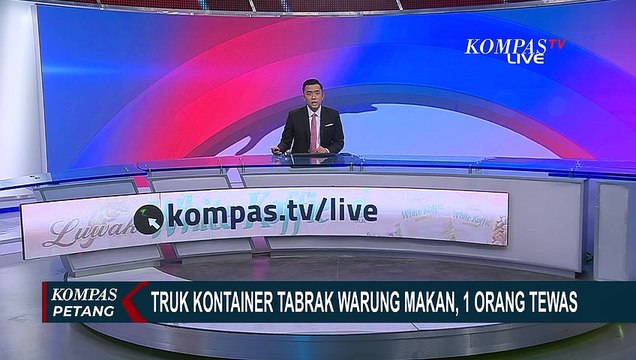 Truk Kontainer Alami Rem Blong dan Tabrak Warung Makan, Pengemudi Truk Tewas di Tempat!