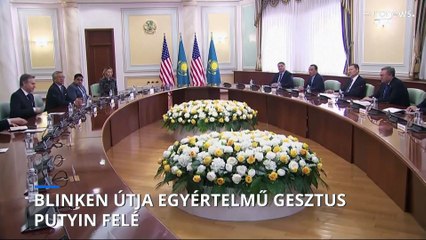 Blinken közép-ázsiai útja egyértelmű gesztus Putyin felé