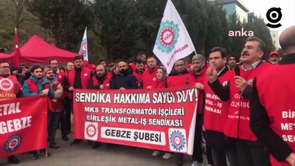MKS Transformatör işçileri greve çıktı