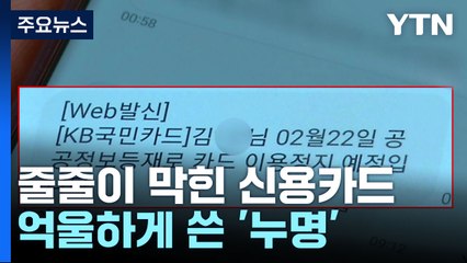 [제보는Y] 줄줄이 막힌 신용카드...금융사가 씌운 개인회생 '누명' / YTN