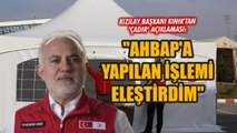 Kızılay Başkanı Dr. Kerem Kınık: 
