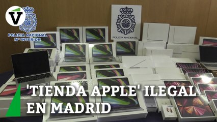 La 'tienda' ilegal de Apple en un sótano de Madrid: la Policía detiene a tres butroneros