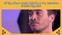 GF Vip, Alfonso contro Spinalbese 1-0,  interviene l'arbitro Signorini
