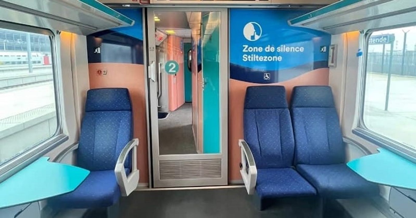 En Belgique, des « zones de silence » sont mises à disposition des voyageurs dans les trains