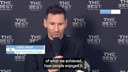 下载视频: 'I have won all the trophies possible' - Messi