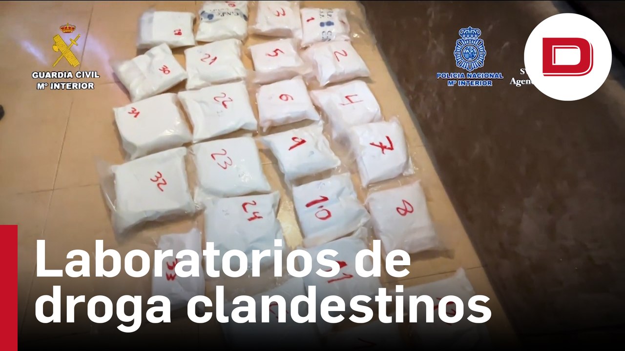 Cuatro detenidos tras desmantelar dos laboratorios clandestinos de droga en La Rioja y Madrid