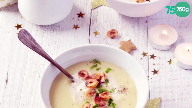 Velouté de panais aux noisettes grillées