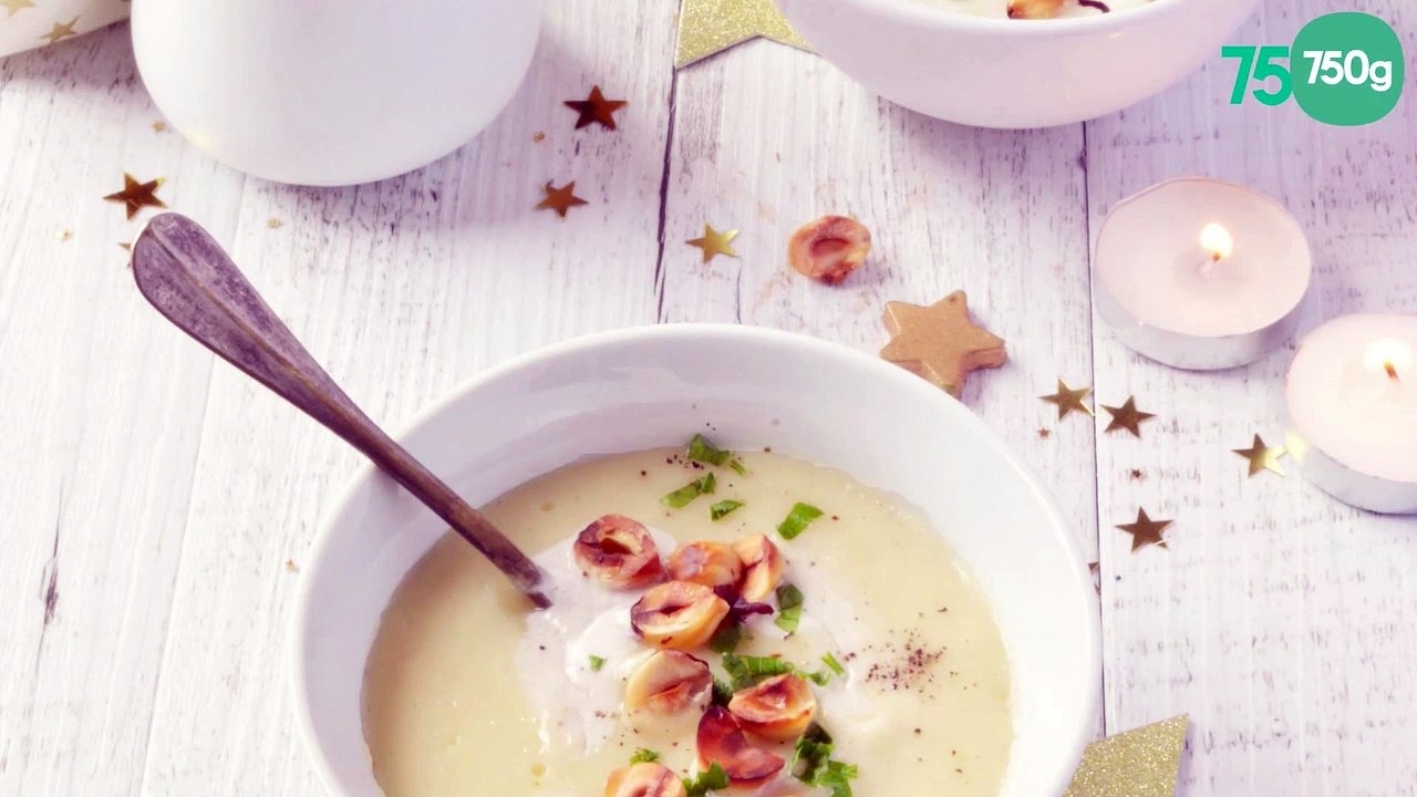 Velouté de panais aux noisettes grillées