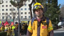 Los bomberos forestales piden un estatuto que unifique sus condiciones