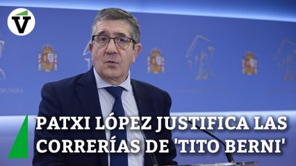 Patxi López justifica las correrías de 'tito Berni' y sus diputados en la no regulación de los lobbies