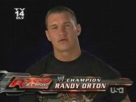 Randy Orton talking about Wrestlemania XXIV