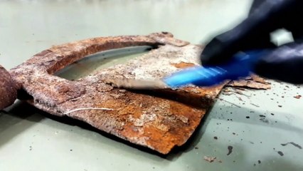 Antique Cleaver Restoration - with pine cone handle