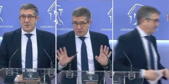 Patxi López escapa de una rueda de prensa por una incómoda pregunta del ‘Caso Mediador’