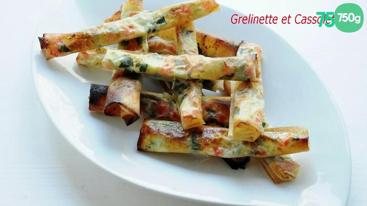 Cigares aux herbes aromatiques et à la Fourme d'Ambert