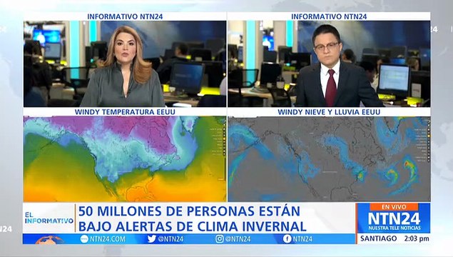 Autoridades emitieron alerta de clima invernal en el noroeste y centro de Estados Unidos