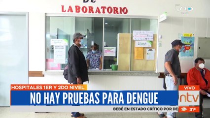 No hay pruebas para dengue en los hospitales de Santa Cruz
