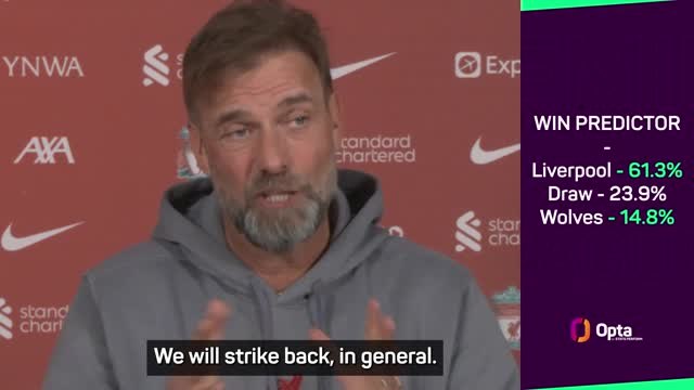 Klopp warns; 'Liverpool will strike back'