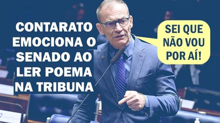 "O SENHOR NOS EMOCIONOU, SENADOR", DISSE A PRESIDENTE DA SESSÃO | Cortes 247