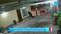 La Plata: sacó a piñas a un delincuente que se metió a robar en su casa