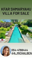 Kfar Shmaryahu real estate, Villa for sale