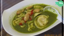 Soupe de raviolis  au pesto (in brodo al pesto)
