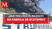 PC Edomex afirma no hay lesionados por incendio de fábrica en Ecatepe