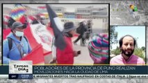 Perú: Pobladores de la provincia de Puno se movilizan rumbo a Lima para mantener protestas sociales