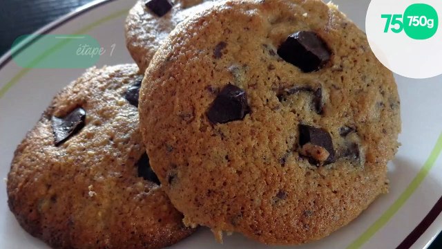 Cookies spéculoos, pépites chocolat