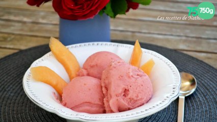 Sorbet à la fraise et au melon